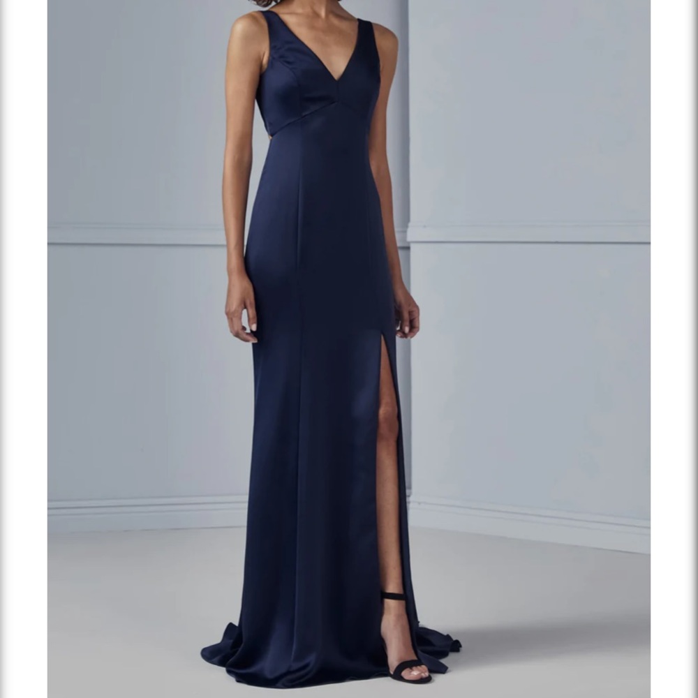 Amsale Tiana gown - French Blue (Size 8, fits like 4)